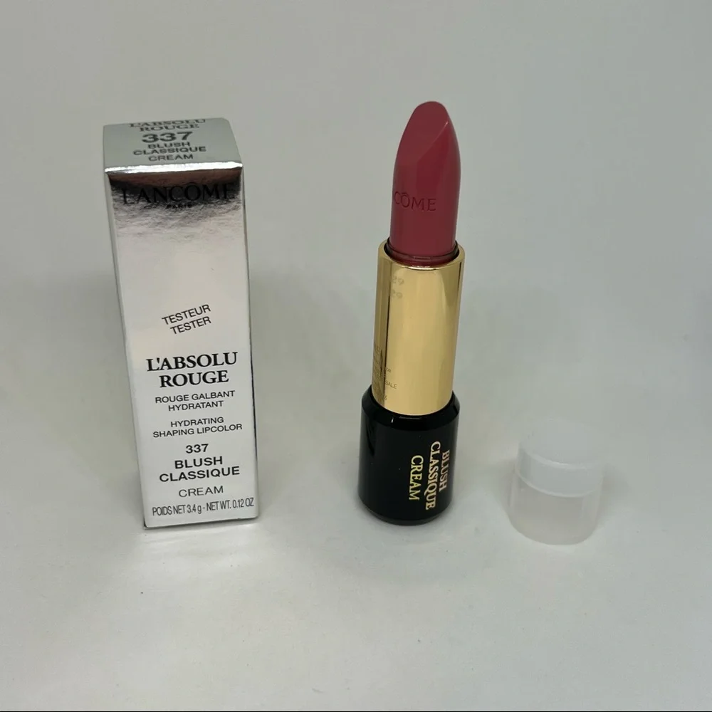 New LANCOME L'Absolu Rouge Lipstick‎ #337 BLUSH CLASSIQUE Cream Hydrating Lip